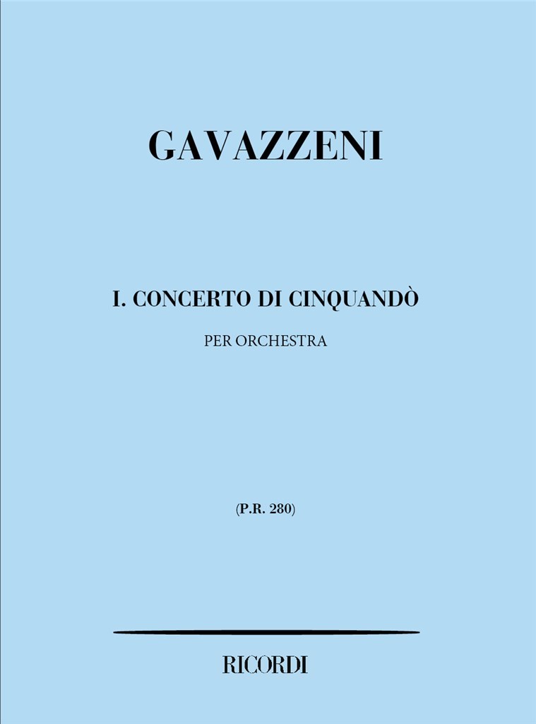 Concerti Di Cinquando': N. 1